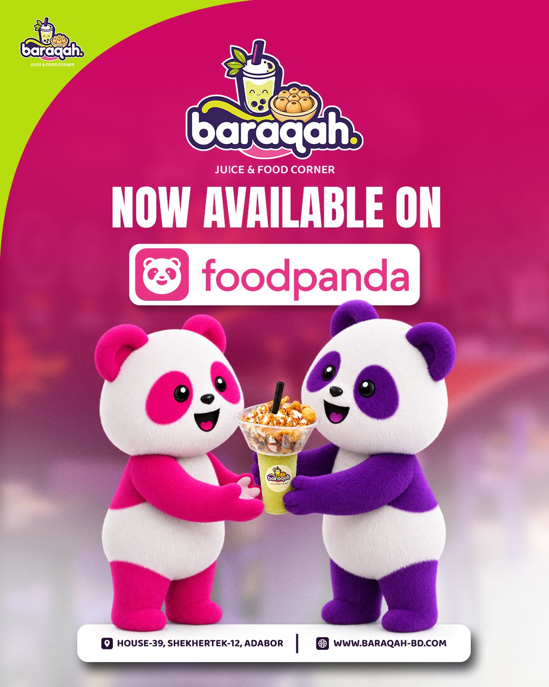 We are now available on Foodpanda